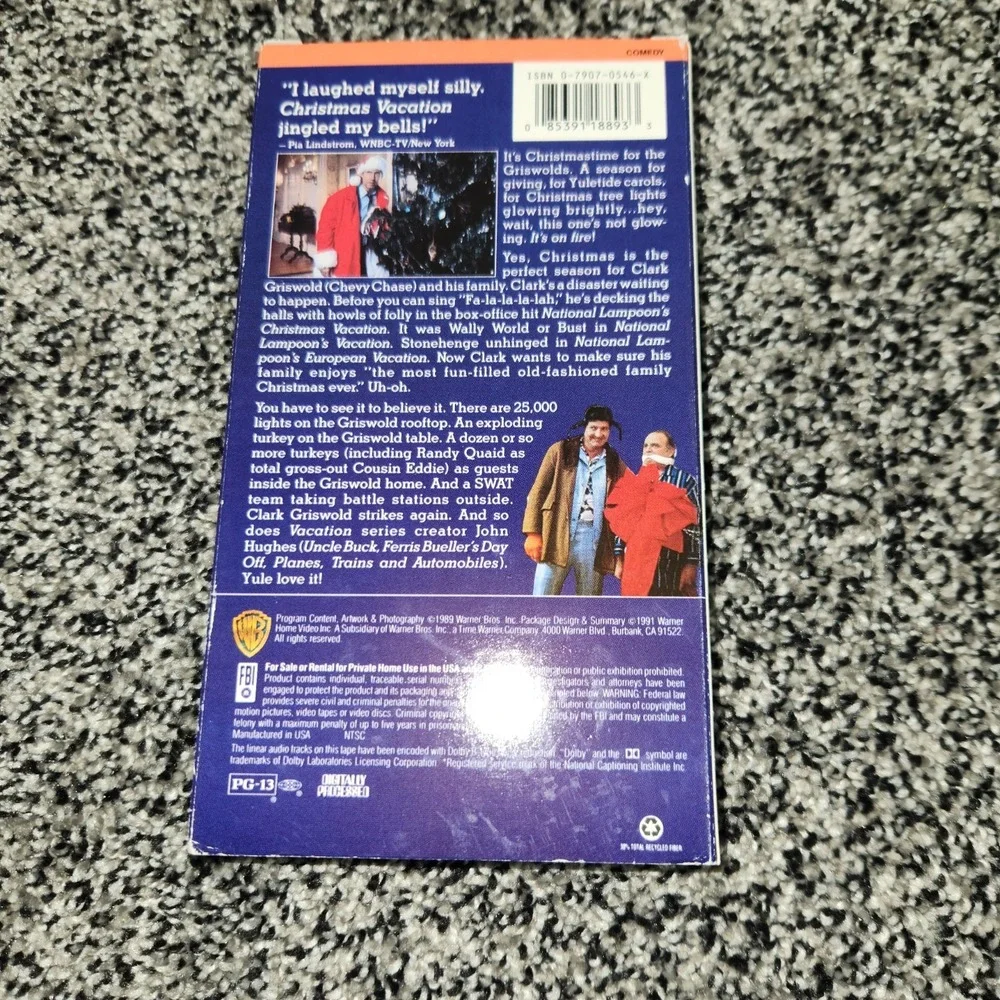 Christmas Vacation VHS Chevy Chase National Lampoon Holiday Classic Vintage 90s